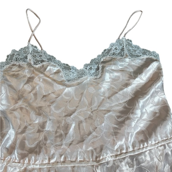 Vintage Laura Adams Womens Satin Silk Lace Teddie Lingerie Size Small - Picture 2 of 10